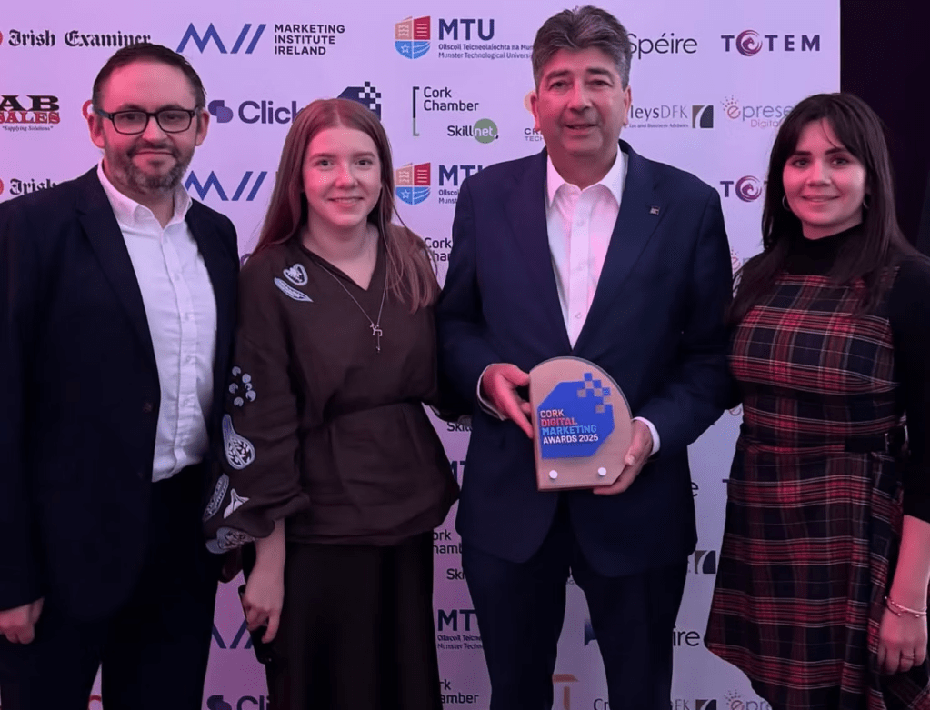 A Proud Moment at the Cork Digital Marketing&nbsp;Awards